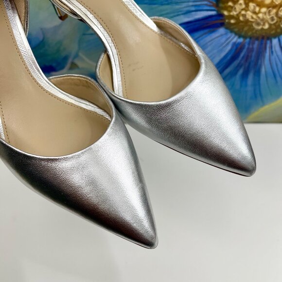 Sam Edelman Jaina d'Orsay Pump in Silver Size 6 - Picture 5 of 9